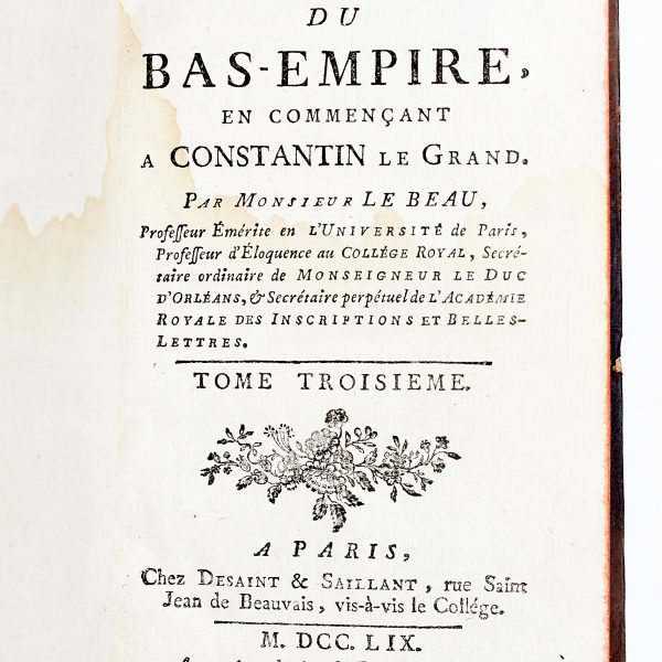 HISTOIRE DU BAS-EMPIRE