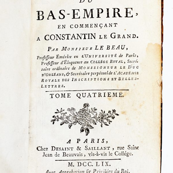 HISTOIRE DU BAS-EMPIRE