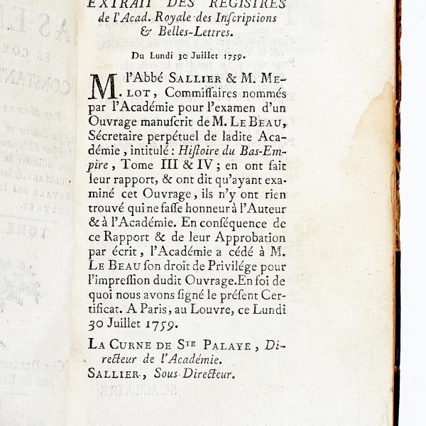 HISTOIRE DU BAS-EMPIRE