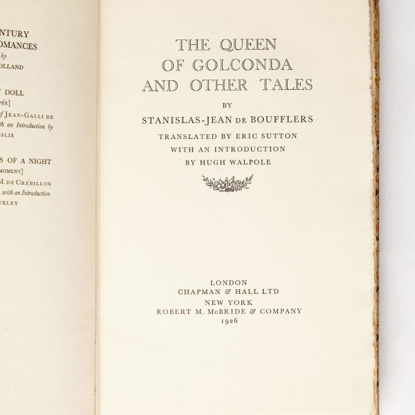 XVIII CENTURY FRENCH ROMANCES