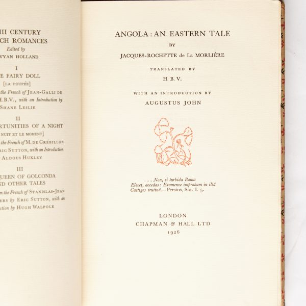 XVIII CENTURY FRENCH ROMANCES