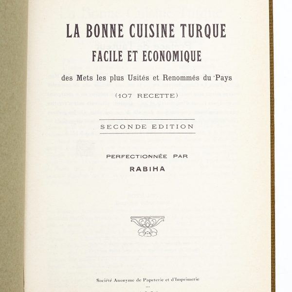 CUISINE TURQUE