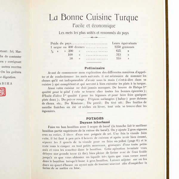 CUISINE TURQUE