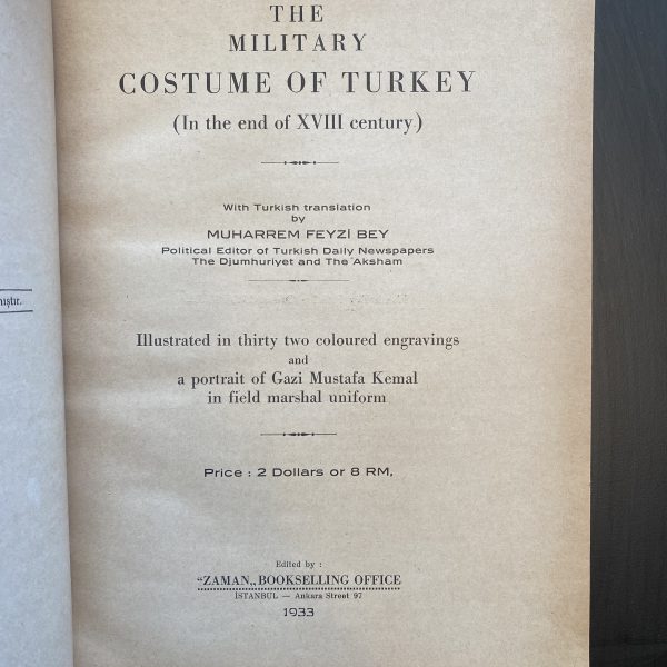 THE MILITARY COSTUME OF TURKEY